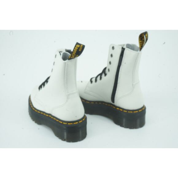 Doc Martens Jadon Platform White combat ankle boots size 5 M laces Dr. Womens - Picture 9 of 12